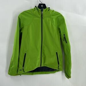 Black Diamond Women's Green Hooded Soft Shell Jacket Size Small